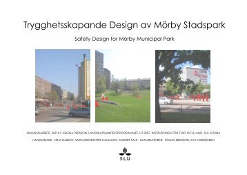 Trygghetsskapande Design av Mörby Stadspark