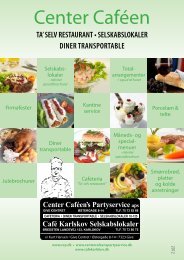 TA' SELV RESTAURANT • SELSKABSLOKALER diNER ...