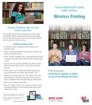 Wireless Printing - Hillsborough County Public Library Cooperative