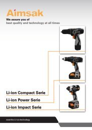 Li-ion Compact Serie Li-ion Impact Serie Li-ion Power Serie - Visscher