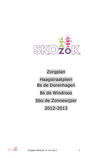 Zorgplan 2012-2013 HSP - Skozok