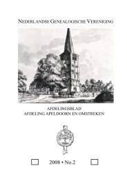 Nr. 2 - Apeldoorn eo - Nederlandse Genealogische Vereniging