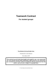 Teamwork Contract For student groups - CBS