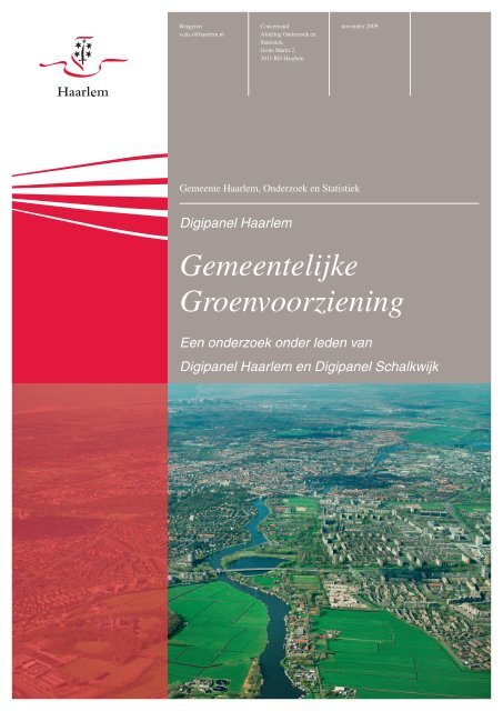 Gemeentelijke Groenvoorziening - Gemeente Haarlem