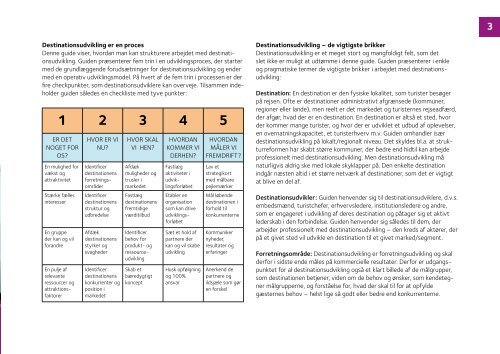 Udvikling af fremtidens turisme - guide til destinationsudviklere