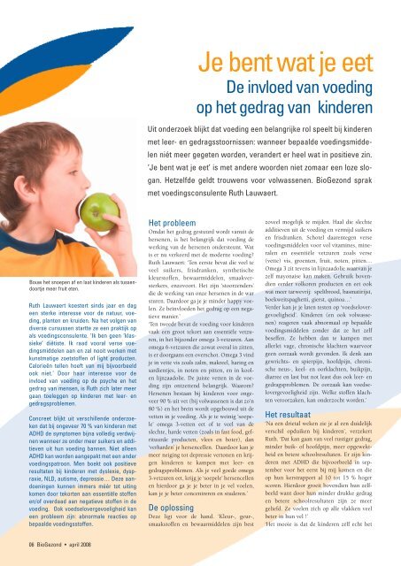 Infoblad over Gezond Leven - 5de jaargang - nummer ... - BioGezond