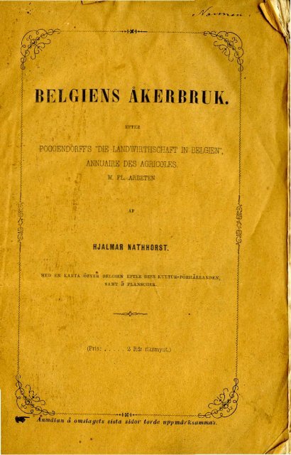 Belgiens åkerbruk - Murberget CollectiveAccess System