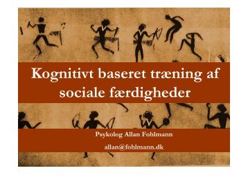 Social Færdighedstræning. Allan Fohlmann - OPUS