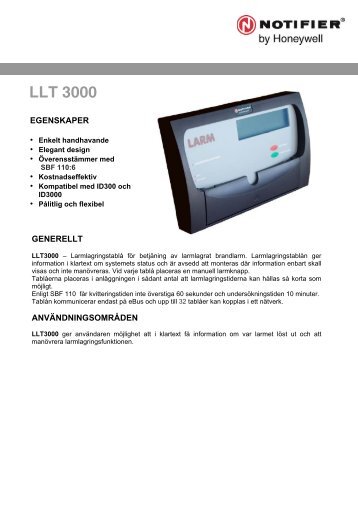 LLT 3000 - Notifier