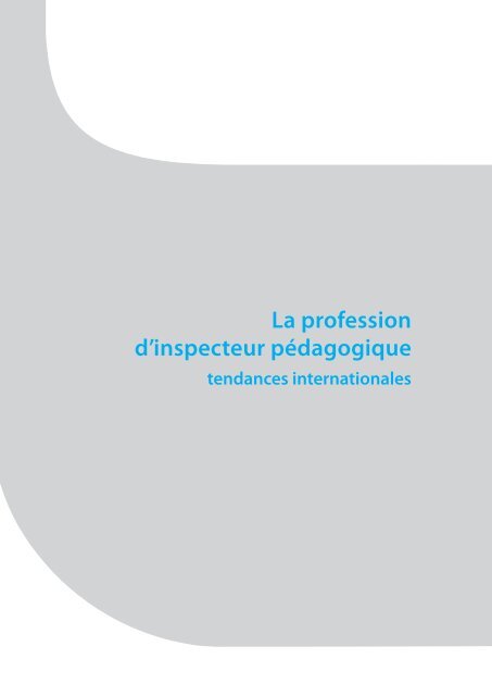 La profession d'inspecteur pédagogique