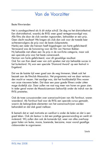 Mei 2008 pdf.qxp - Rotterdamse Video en Smalfilm Liga