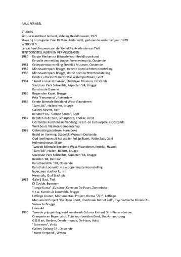 Download hier het CV van de kunstenaar
