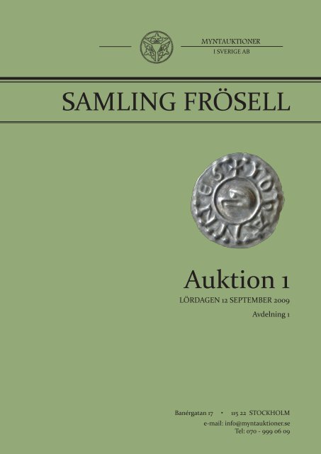 Auktion 1 SAMLING FRÖSELL