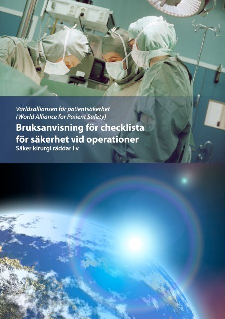 Bruksanvisning för checklista för säkerhet vid ... - Safesurg.org