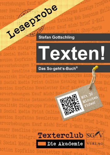Leseprobe Texten! QR-Codes