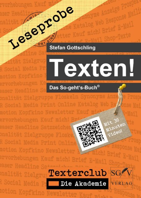 Leseprobe Texten! QR-Codes