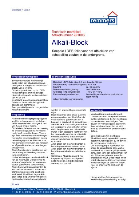 TF Alkali-block - Eltherm