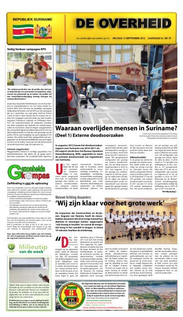 De Overheid Editie 57 - Gov.sr