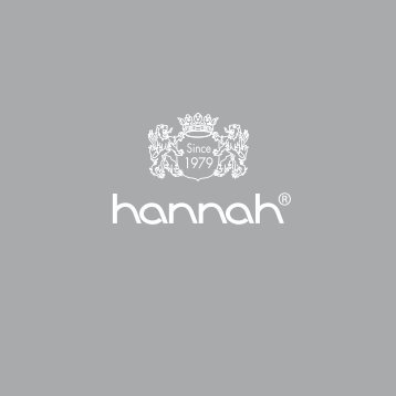 Hannah brochure - Margreet Schoonheidssalon