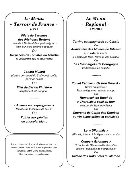 lien pdf : carte restaurant - Le Clos des Combottes