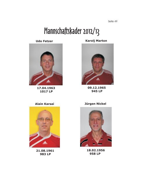 TuS Gerolsheim Sportkegeln Saison 2012/13