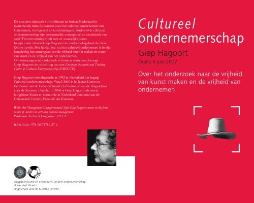 Oratie-boek Giep Hagoort - HKU