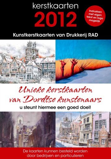 Unieke kerstkaarten van Dordtse kunstenaars - Drukkerij RAD