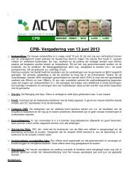 Verslag CPB kort '13 juni '13_MSD - ACV Bouw - industrie - Mechelen