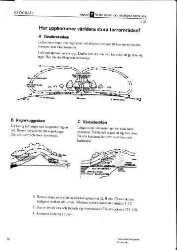 Hur uppkommer världens stora torrområden?