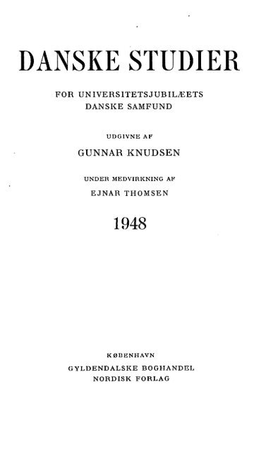 Danske Studier 1948