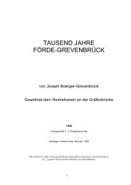 TAUSEND JAHRE FÖRDE-GREVENBRÜCK - Heimat- und  ...