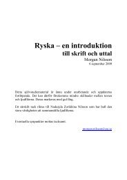 Ryska: en introduktion till skrift och uttal - Morgan Nilsson