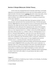 Section 2 Simple Molecular Orbital Theory