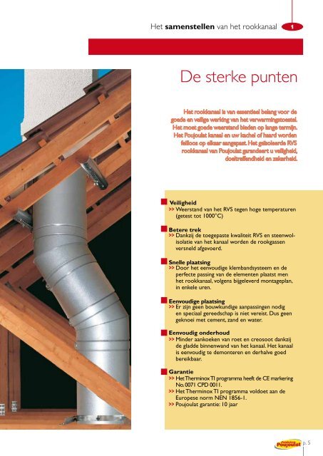 POUJOULAT SCHOORSTEENSYSTEMEN - Prefab Schoorsteenbouw