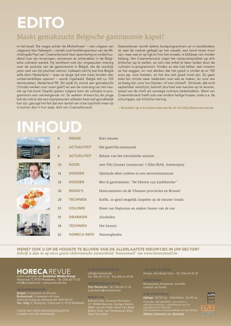 HORECA REVUE - Horecaplatform