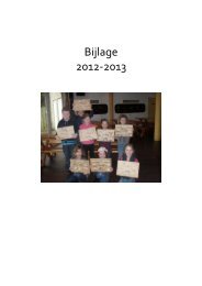 Bijlage schoolgids 2012-2013 - Nije Gaast