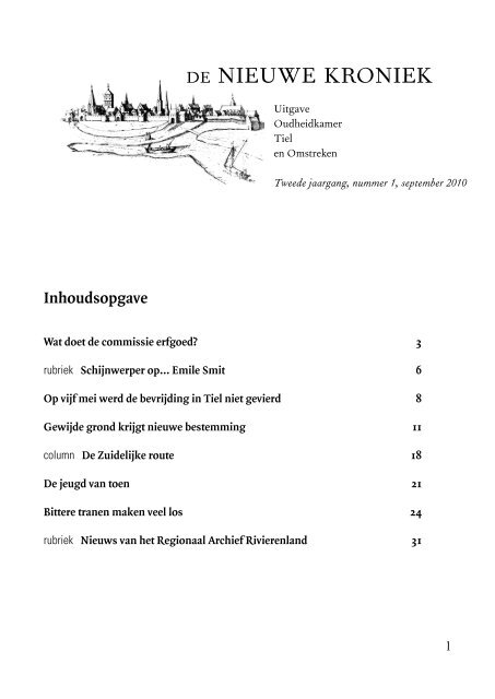 jaargang 2 nr 1 - Vereniging Oudheidkamer Tiel en Omstreken
