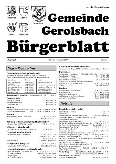 85302 Gerolsbach - Neu!
