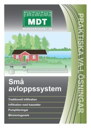 Små avloppssystem - MDT Markvaruhuset