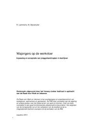 Wajongers op de werkvloer - Raad voor Werk en Inkomen