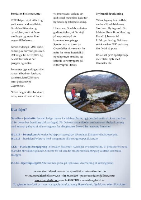 Stordalsnytt 3 2012 (PDF) - Stordalen Fjellstove