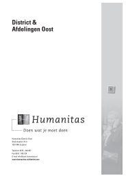 District & Afdelingen Oost - Humanitas