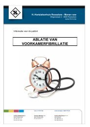 ablatie van voorkamerfibrillatie - H.-Hartziekenhuis Roeselare - Menen