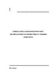 Stress levels associated with huet - Opito