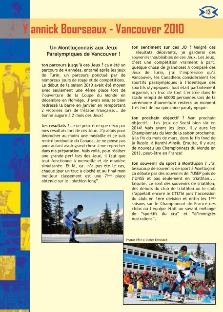 Brochure 10/11:OMS - Office Montluçonnais du Sport