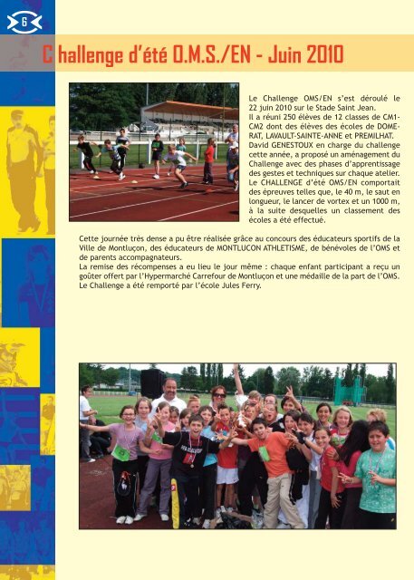 Brochure 10/11:OMS - Office Montluçonnais du Sport