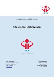 Situationeel Leidinggeven - Itasc