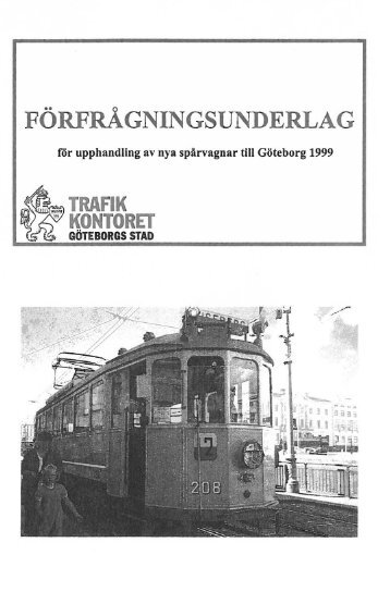 Förfrågningsunderlag upphandling del 1 - Göteborgs-Posten