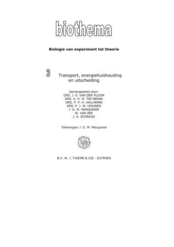 Transport, energiehuishouding voedselvertering