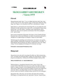 SKOGSARBETARSTREJKEN - Våren 1975 Förord